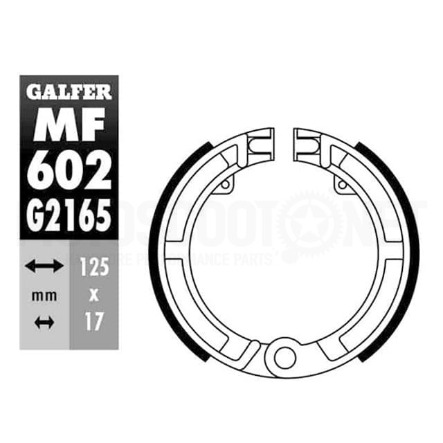 Vespa Primavera / Super / SL 8" rim Galfer front brake pads