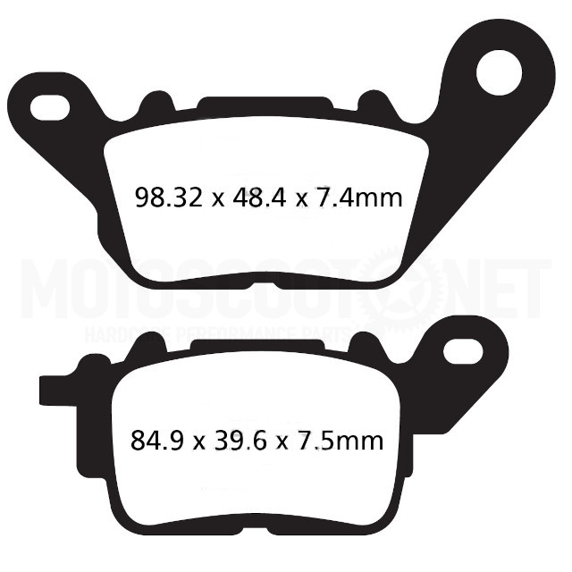 SFA694HH Pastillas de freno delanteras Yamaha N-Max 125 / 150 EBC - Sinterizadas