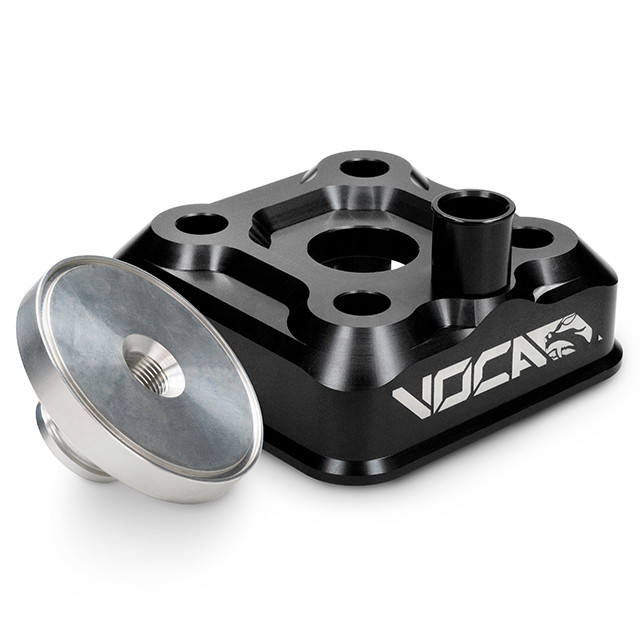 Cylinder Head VOCA CNC Race-Head RAW Yamaha DT LC/D - Black