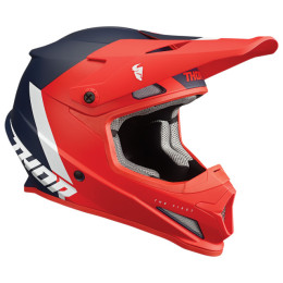 Thor Sector Chev Off-Road Helmet red-blue - size L