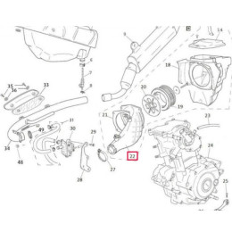 Rieju Marathon 125 carburettor and filter housing rubber