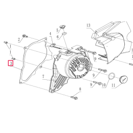 Ignition cover gasket Pitbike engine 190 Zongshen