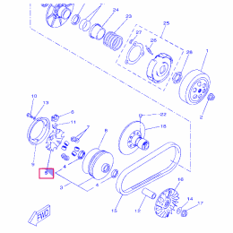 Yamaha X-City / X-Max 250 variator ramp