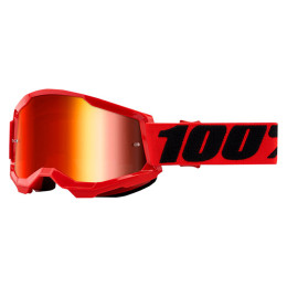 Offroad Goggles 100% Strata 2 red - mirror glass red