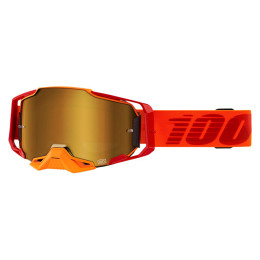 Offroad Goggles 100% Armega Litkit - true gold glass