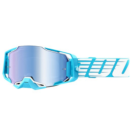 Offroad Goggles 100% Armega Oversized Deep Sky - blue mirrored glass