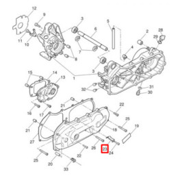 Brake hose guide Yamaha 50 Aerox