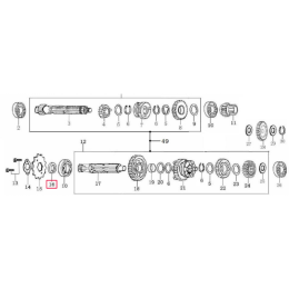 Pitbike Zongshen 155Z pinion shaft seal