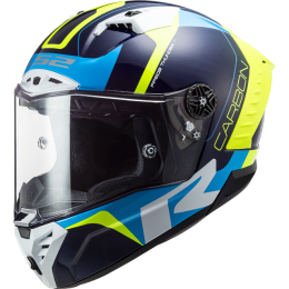 LS2 FF805 Thunder Racing 1 full face helmet carbon-blue-fluorescent yellow