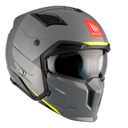 Jet Helmet MT Helmets Streetfighter SV Solid A22 Gloss Grey