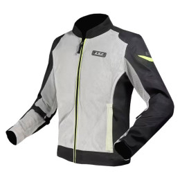 LS2 Men's ventilated summer jacket LS2 Air black-grey-yellow