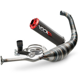 Exhaust Yamaha TZR >2003 / Aprilia RS 99-04 Racing Carbon 80cc Voca Racing - bottom outlet