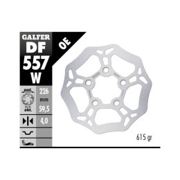 Brake disc Sym Symphony 125 / Peugeot Tweet 125-150 &gt;2010 Galfer