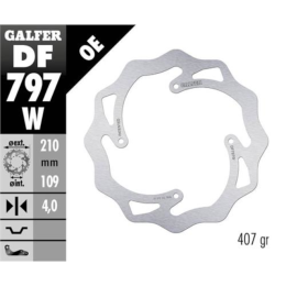 Rear brake disc Wave KTM SX 85 11-20 / Husqvarna TC 85 14-20 Galfer