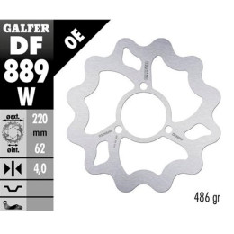 Rear Brake Disc Wave HM CRE Baja &gt;2009 Galfer