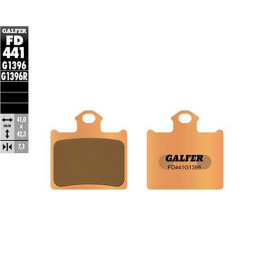 Brake pads KTM SX 85 &gt;2012 Galfer