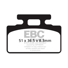 SYM Mio 50/100 EBC brake pads - organic