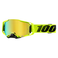 Offroad Goggles 100% Armega Nuclear Citrus - gold mirrored glass