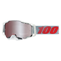 100% Armega X-Ray Offroad Goggles - silver mirrored glass