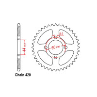 Sprocket Yamaha DT50 LC JT 37 teeth JT Sprocket