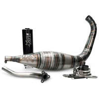 Exhaust MJC 70-80cc Derbi / Minarelli AM6 - black