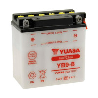 Yuasa YB9-B battery with acid