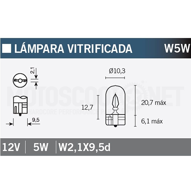 Ampoule de plaque d'immatriculation T10 12V 5W Hert T10 Full Glass Sku:2001715L /1/4/14676_1_1.jpg