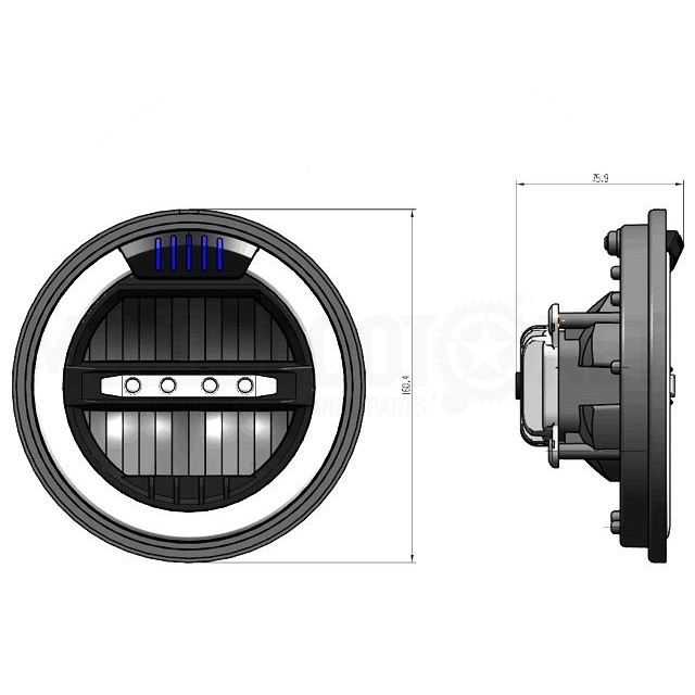 Faro LED redondo CE Puig ref: 1944N