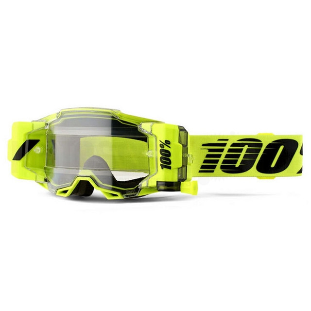 50721-901-02 Gafas Offroad 100% Armega Forecast Nuclear Citrus - Cristal Transparente