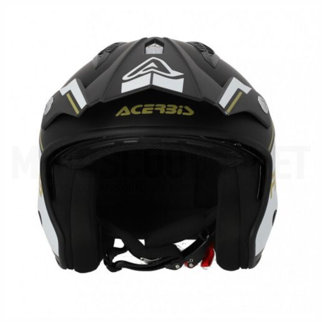 Casco Trial Acerbis Jet Aria Blanco Negro Oro 