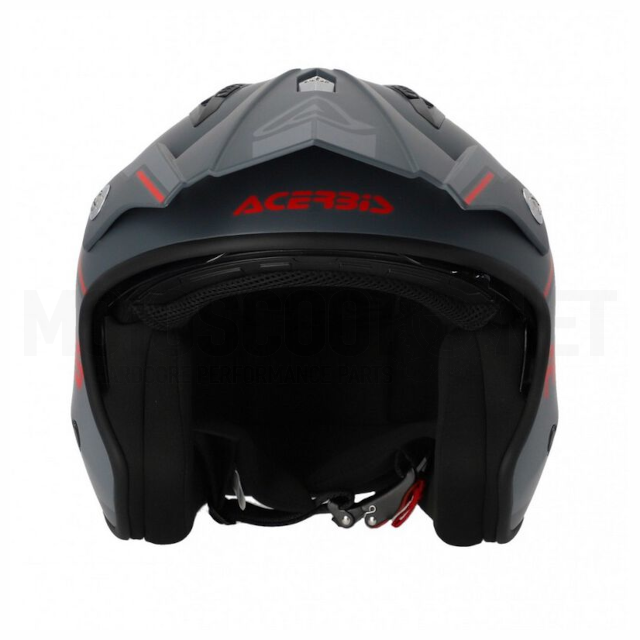 Casco Trial Acerbis Jet Aria Gris Rojo