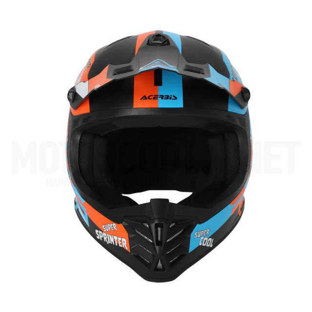 Casco cross infantil Acerbis profile negro/naranja