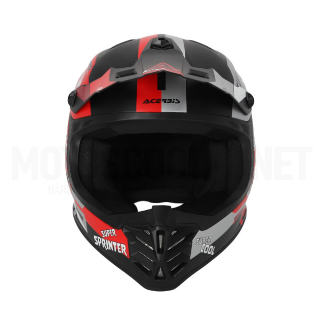 Casco cross infantil Acerbis profile negro/rojo