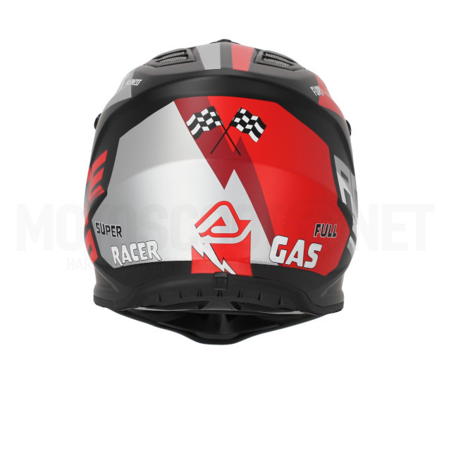 Casco cross infantil Acerbis profile negro/rojo