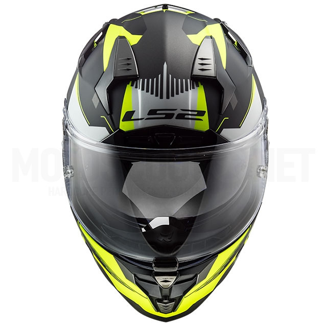 Casco integral LS2 FF327 Challenger Squadron Amarillo Gris Negro mate ref: A-103273454