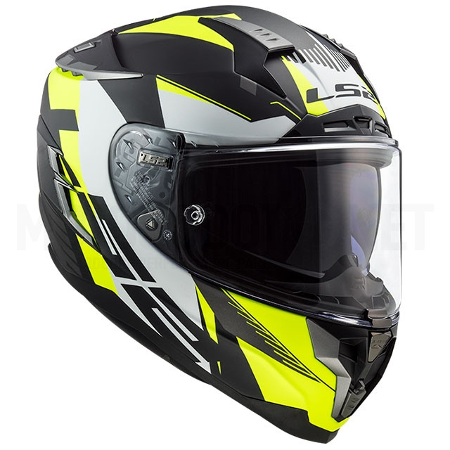 Casco integral LS2 FF327 Challenger Squadron Amarillo Gris Negro mate ref: A-103273454