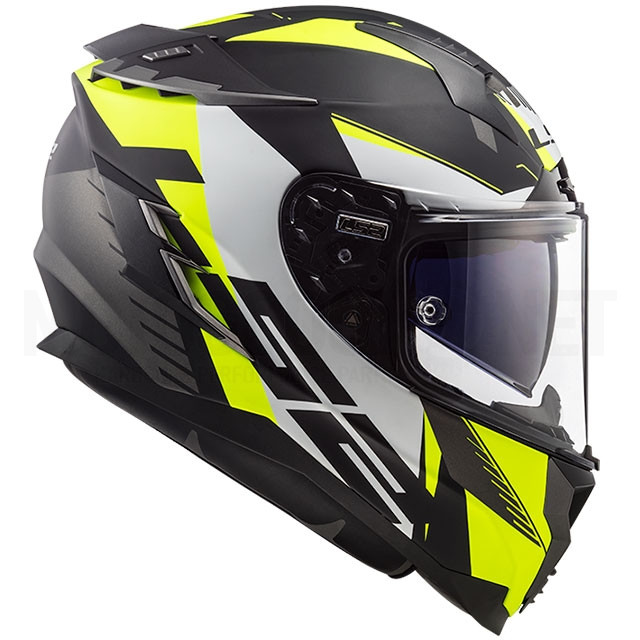 Casco integral LS2 FF327 Challenger Squadron Amarillo Gris Negro mate ref: A-103273454