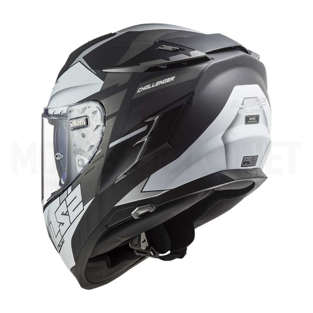 Casco Integral LS2 FF327 Challenger Allert Titanio Mate / Plata