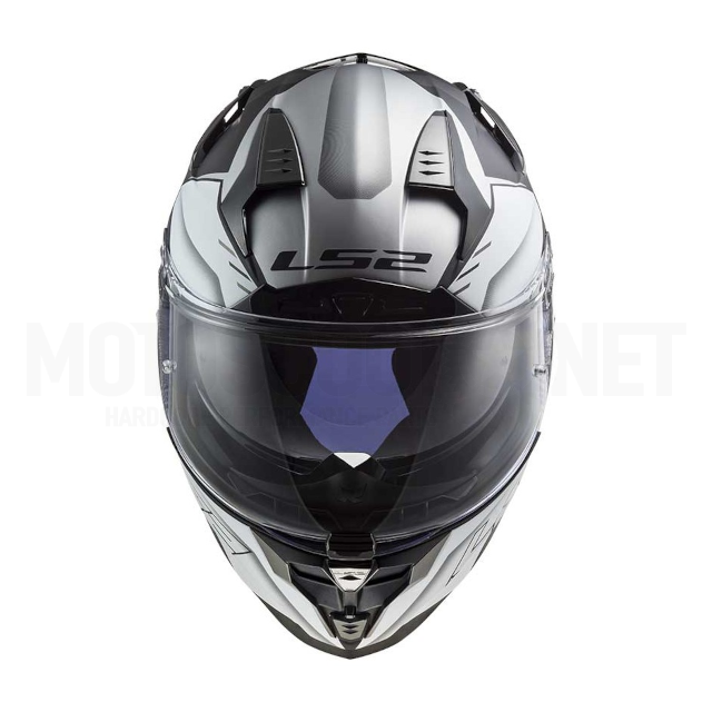 Casco Integral LS2 FF327 Challenger Allert Titanio Mate / Plata