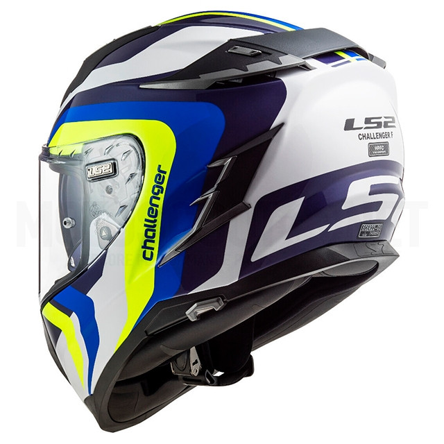 Casco integral LS2 FF327 Challenger Galactic Blanco / Amarillo / Azul ref: A-103274054