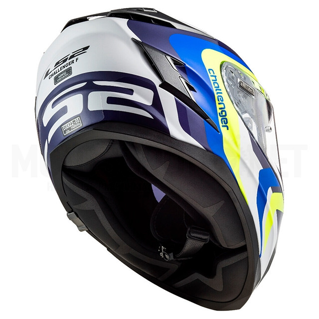 Casco integral LS2 FF327 Challenger Galactic Blanco / Amarillo / Azul ref: A-103274054