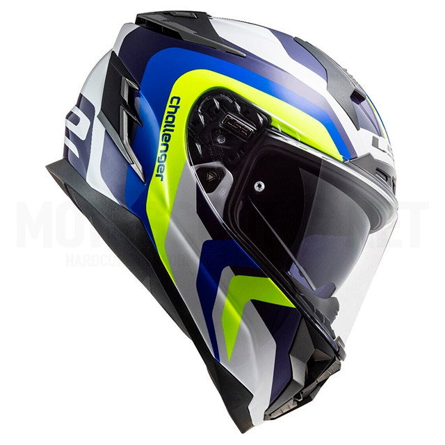 Casco integral LS2 FF327 Challenger Galactic Blanco / Amarillo / Azul ref: A-103274054