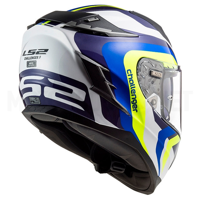 Casco integral LS2 FF327 Challenger Galactic Blanco / Amarillo / Azul ref: A-103274054