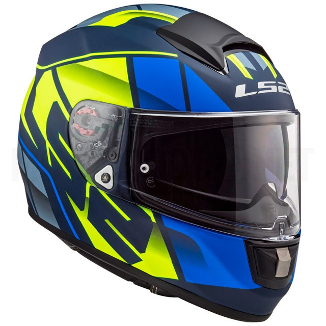 Casco Integral FF397 Vector FT2 Kripton - Azul Amarillo mate ref: A-103972125