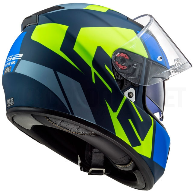 Casco Integral FF397 Vector FT2 Kripton - Azul Amarillo mate ref: A-103972125