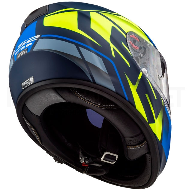 Casco Integral FF397 Vector FT2 Kripton - Azul Amarillo mate ref: A-103972125