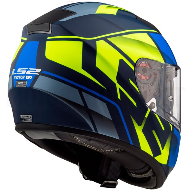 Casco Integral FF397 Vector FT2 Kripton - Azul Amarillo mate ref: A-103972125