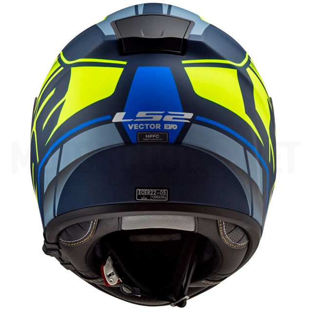 Casco Integral FF397 Vector FT2 Kripton - Azul Amarillo mate ref: A-103972125