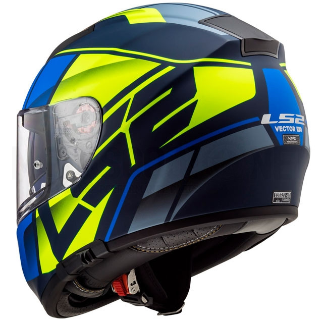 Casco Integral FF397 Vector FT2 Kripton - Azul Amarillo mate ref: A-103972125