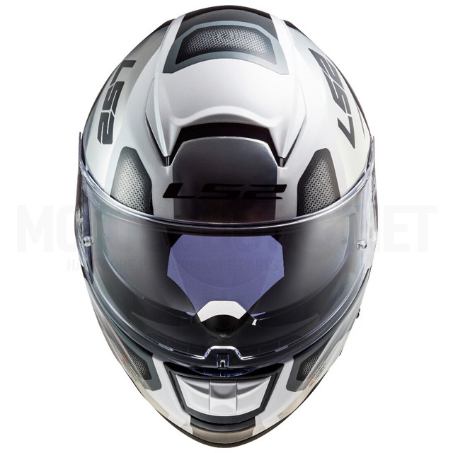 Casco integral LS2 FF397 Vector FT2 Automat Blanco / Titanio ref: A-103973808